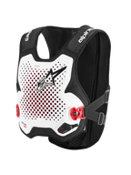 Alpinestars Tech-Air® MX Sistema De Airbag, chaleco protector de motocross, negro y blanco, con protector de espalda Nucleon PLASMA y construcción de malla elástica transpirable