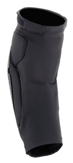 Alpinestars Bionic Flex Knee Protector, Motorcycle Knee Guard, Black, featuring a breathable stretch mesh sleeve, slip-on design with integrated impact padding and elasticated top strap for off-road riding