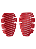Alpinestars Nucleon Morph St Knee Esl 2 Protector, rodilleras de moto rojas con estructura de celdas hexagonales flexibles y diseño ergonómico para protección en carretera