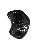 Alpinestars Nucleon Racing Kr-Hr Hip Protector, negro, protección de cadera para carreras de motociclismo con orificios de ventilación y logotipo de estrella blanco, diseño ergonómico con construcción por capas