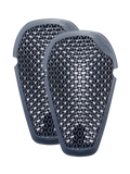 Alpinestars Nucleon Flex Pro Knee Protectors, Anthracite gray, pair of ergonomic motorcycle armor inserts featuring a ventilated honeycomb open-cell structure for airflow and lightweight impact protection