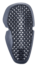 Alpinestars Nucleon Flex Pro Elbow Protector, Anthracite Gray, ventilated honeycomb-style grid design, lightweight and flexible armor insert for motorcycle gear, featuring ergonomic shaping and Alpinestars logo