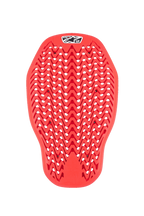 Alpinestars Nucleon Plasma Back Protector Insert, protector de espalda para motocicleta, rojo, diseño de malla flexible en zigzag con orificios de ventilación, protección contra impactos certificada CE Nivel 2, inserto ergonómico para chaquetas de moto