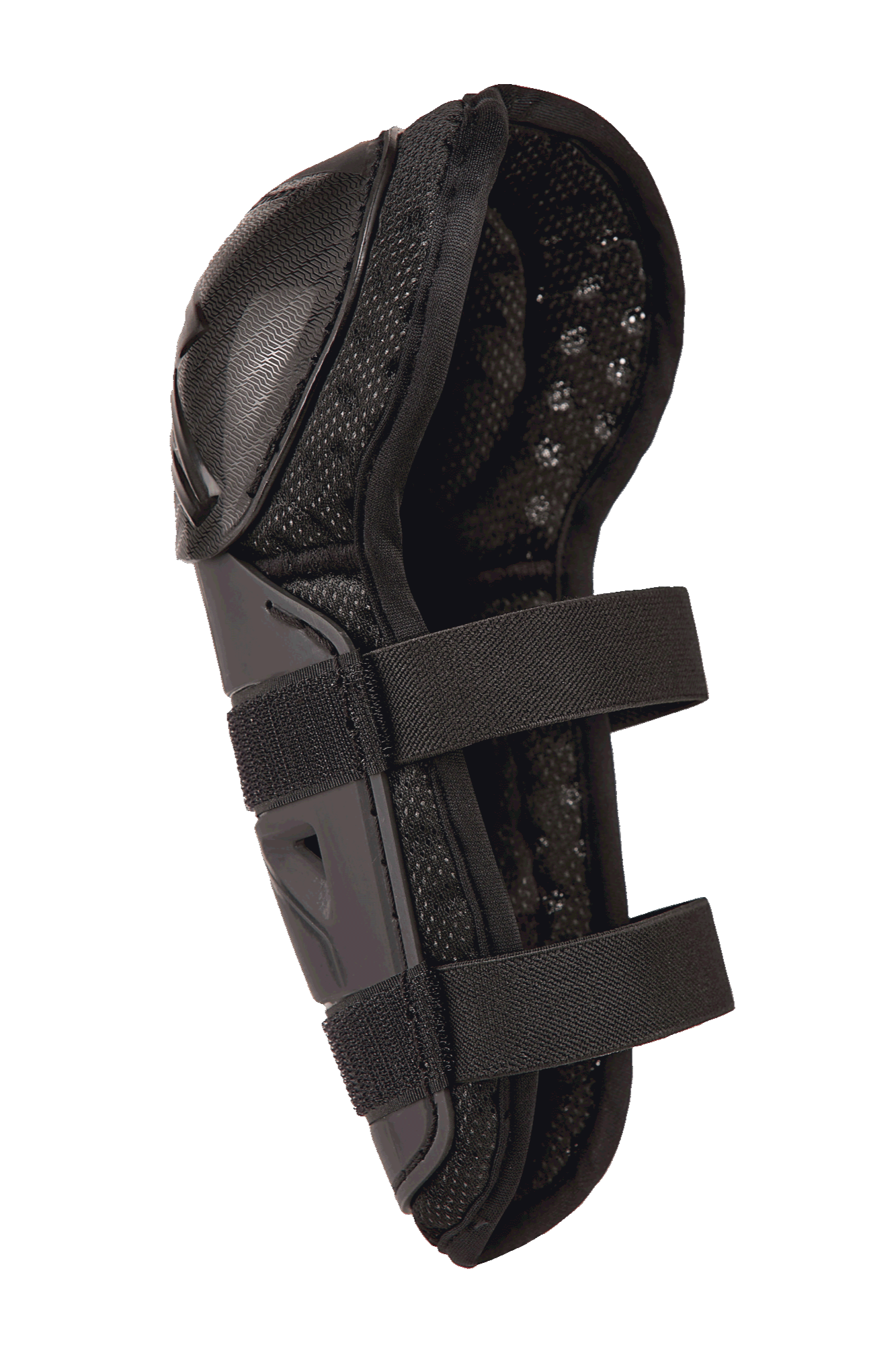 Alpinestars Bionic Action Kickstart Knee Guard, protector de rodilla y espinilla de motocross para jóvenes, negro, con un diseño de carcasa protectora articulada, cierres de doble correa elástica y acolchado de malla transpirable, diseñado para jóvenes pilotos.