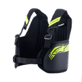 Alpinestars Youth Bionic Rib Support, protector de costillas para karting, negro y amarillo neón, correas de hombros y panel trasero ajustables, protectores ergonómicos de doble densidad con núcleo de fibra de vidrio, forro de malla 3D transpirable, equipo de seguridad para carreras de karts juveniles