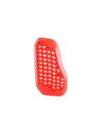 Alpinestars Nucleon Plasma Divided Chest Protector Insert, rojo, pieza del lado derecho, con diseño perforado en zigzag para el flujo de aire, material de impacto ligero, flexible y de base biológica