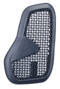 Alpinestars Nucleon Flex Pro Ci Protector, Motorcycle Chest Protector, Anthracite, dark gray protective pad with honeycomb mesh pattern, curved ergonomic design with embossed star logo, highly ventilated microstructure