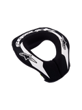 Alpinestars protector de cuello juvenil Sequence, equipo de protección para motocross, negro y blanco, espuma de doble densidad y cola extendida