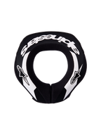 Alpinestars Sequence Youth Neck Roll, protector de cuello para motocross y MTB, juvenil, negro y blanco, espuma ergonómica de doble densidad para protección cervical