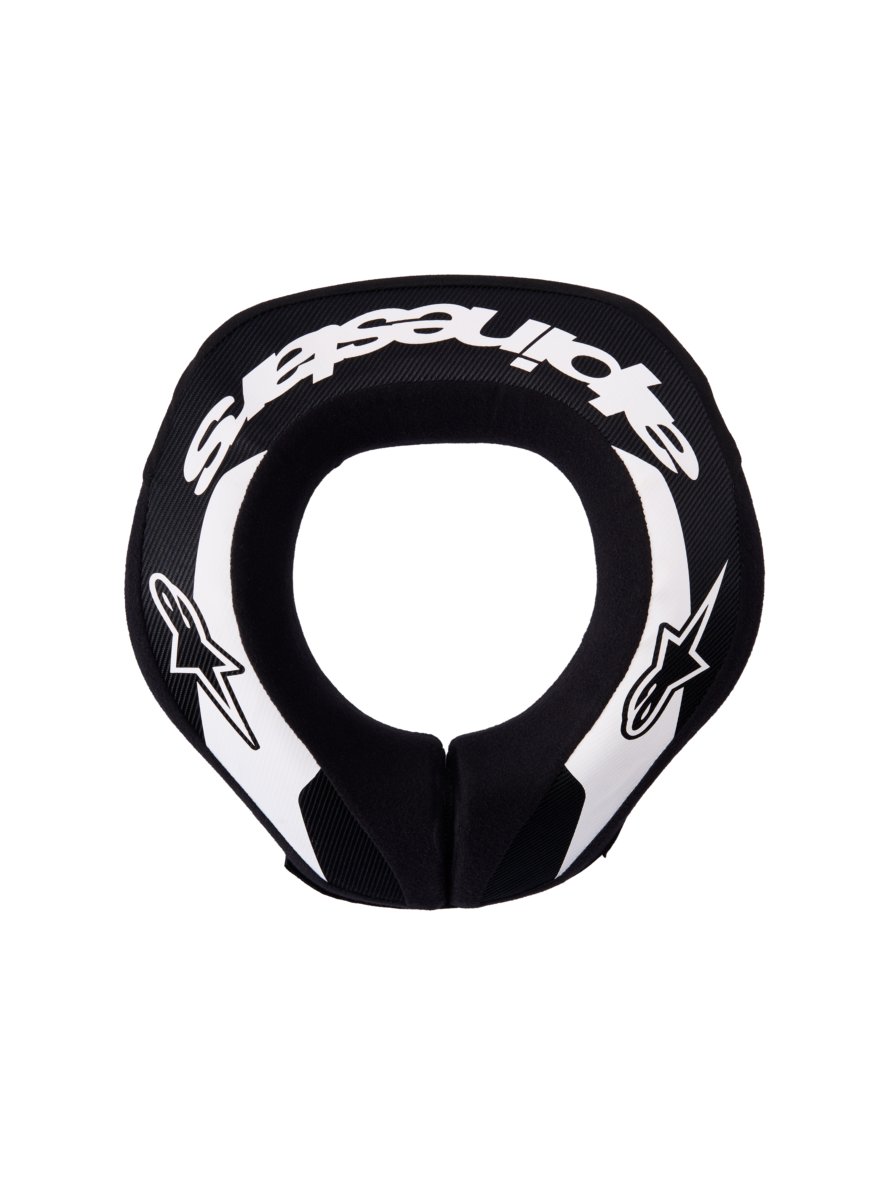 Alpinestars Sequence Youth Neck Roll, protector de cuello para motocross y MTB, juvenil, negro y blanco, espuma ergonómica de doble densidad para protección cervical