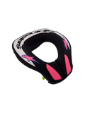 Protector de cuello Alpinestars Sequence juvenil para motocross, diseño ergonómico, negro y gris con morado