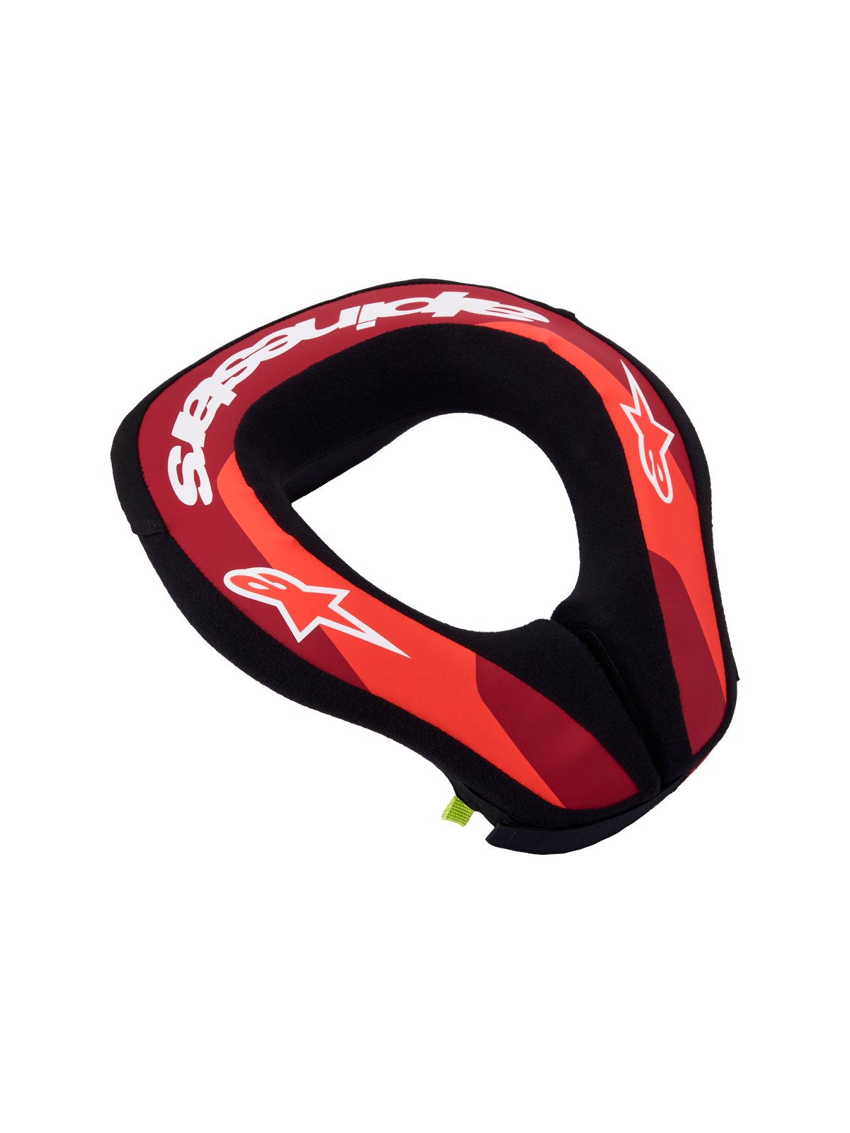 Alpinestars protector de cuello Sequence juvenil, equipo de protección para motocross en rojo y negro con logos blancos