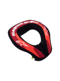 Alpinestars protector de cuello Sequence juvenil, equipo de protección para motocross en rojo y negro con logos blancos