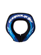 Alpinestars Protector de Cuello Sequence Juvenil, equipo de protección para motocross y off-road, azul y blanco, núcleo de doble densidad, diseño ergonómico para niños