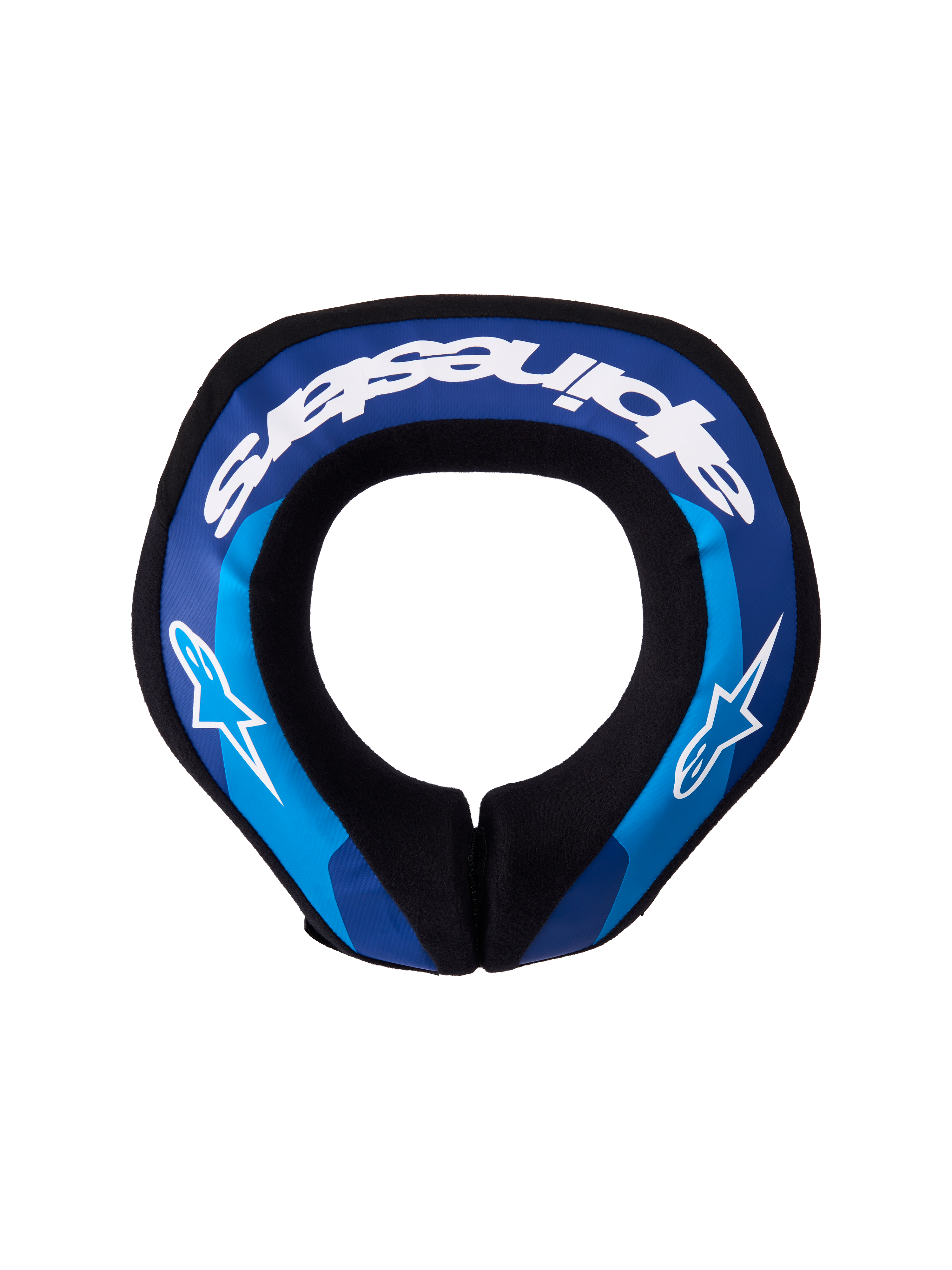 Alpinestars Protector de Cuello Sequence Juvenil, equipo de protección para motocross y off-road, azul y blanco, núcleo de doble densidad, diseño ergonómico para niños