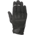 Alpinestars C-30 Drystar®, guantes de moto negros, con protección de nudillos rígida sobremoldeada, confección en tejido elástico y softshell, cierre de velcro en la muñeca y sutiles detalles reflectantes grises en los dedos