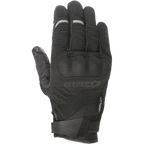 Alpinestars C-30 Drystar®, guantes de moto negros, con protección de nudillos rígida sobremoldeada, confección en tejido elástico y softshell, cierre de velcro en la muñeca y sutiles detalles reflectantes grises en los dedos