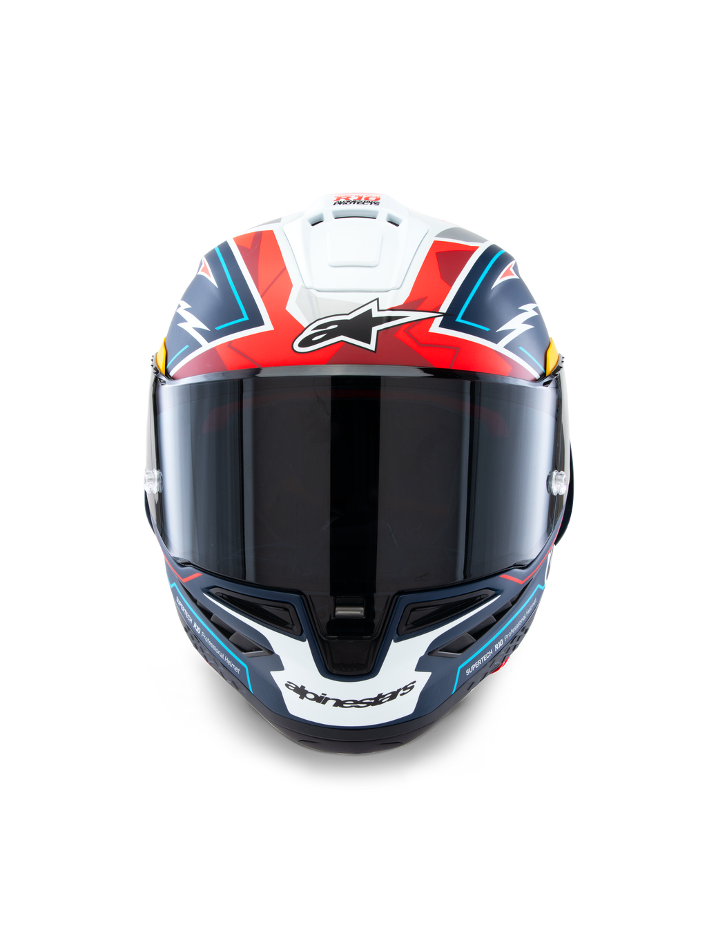 Casco Alpinestars Supertech R10 Acosta Edición Limitada, casco de moto para carreras, azul, rojo y blanco, certificado CE