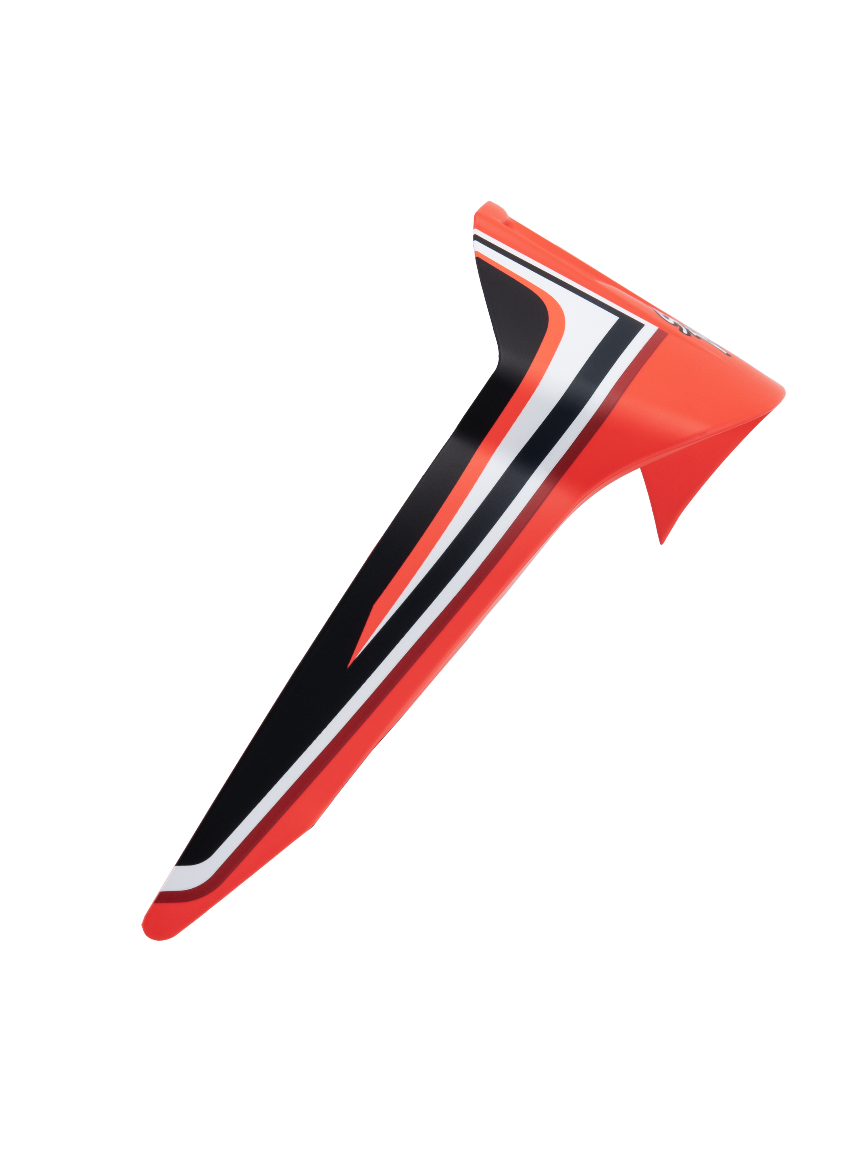Alpinestars Supertech R10 Miller Standard Limited Edition Spoiler, Motorcycle Helmet Aerodynamic Rear Spoiler, Red with Black and White Stripes, Sleek Racing Design, Replacement Accessory for S-R10 Helmets