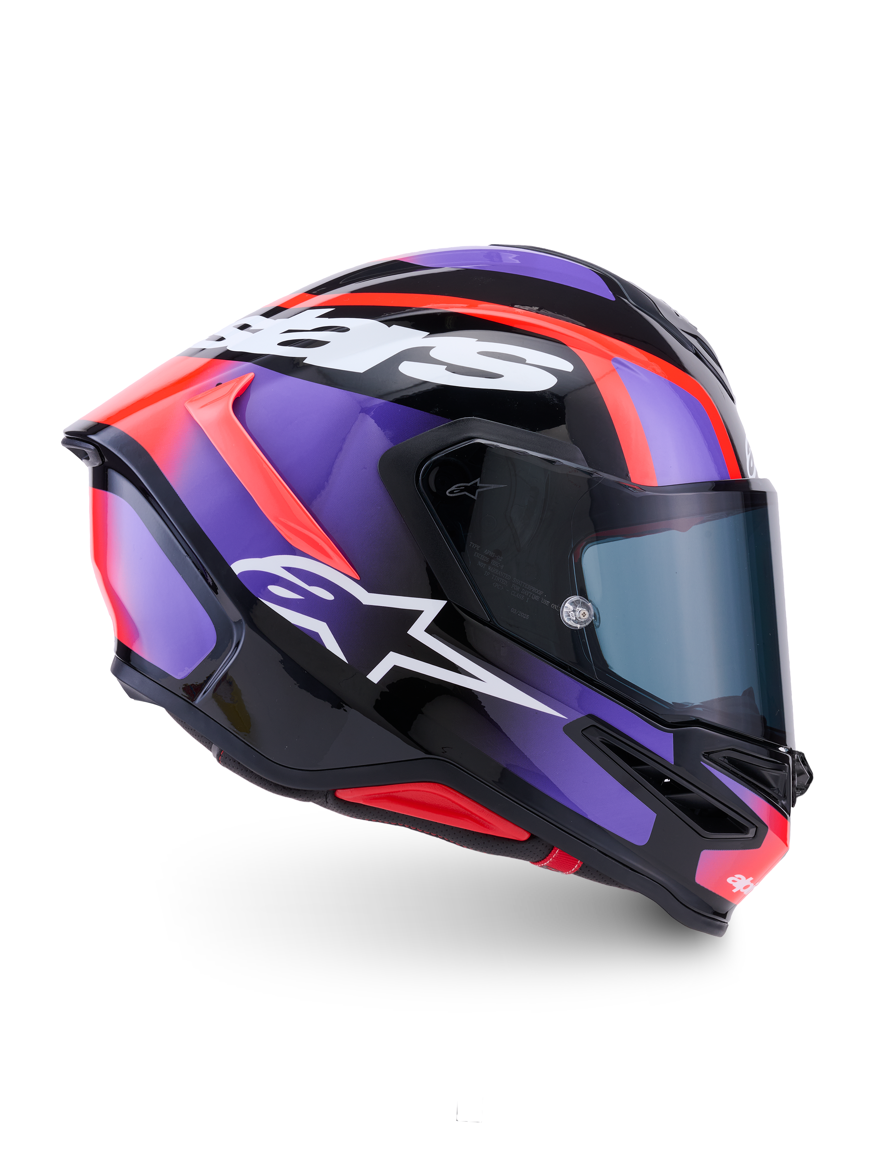 Casco S-R7 Lumen ECE 22.06, casco integral de moto para carreras, negro, morado, rojo y blanco, construcción de carbono, certificado ECE