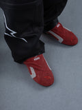 Alpinestars RSRV Starline Shoes, zapatillas rojas con detalles blancos y grises, logo RSRV, textura suave, calzado casual premium