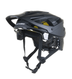 Alpinestars Vector Tech Solid Helmet, casco de MTB para ciclismo de montaña, acabado negro mate y brillante con 19 ventilaciones, acolchado interior MIPS amarillo, visera y correas ajustables, protección ligera para trail y all-mountain