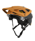 Alpinestars Vector Tech Zeal Helmet, casco de ciclismo MTB, naranja y negro con logo Mips amarillo, con una gran visera frontal, múltiples orificios de ventilación y correa ajustable para la barbilla, diseñado para protección en senderos todoterreno