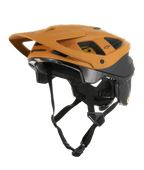Alpinestars Vector Tech Zeal Helmet, casco de ciclismo MTB, naranja y negro con logo Mips amarillo, con una gran visera frontal, múltiples orificios de ventilación y correa ajustable para la barbilla, diseñado para protección en senderos todoterreno