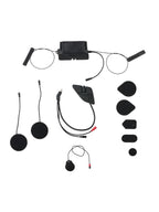Alpinestars Sistema De Comunicación A-Connect, accesorios para casco de moto con unidad de control, altavoces, micrófono y cables, negro