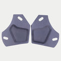Alpinestars Supertech R10 Ear Pads Set, accesorio para casco de moto, gris, par de almohadillas interiores de repuesto con base de tela gris plana, recortes ovalados y acolchado central elevado, pieza de servicio oficial para cascos S-R10