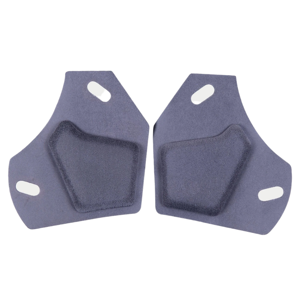 Alpinestars Supertech R10 Ear Pads Set, accesorio para casco, gris, par de inserciones acolchadas simétricas con textura de tela suave y recortes para el montaje, piezas de repuesto oficiales para cascos S-R10