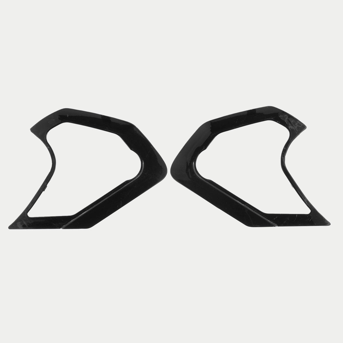 Alpinestars Supertech R10 Cubierta del Mecanismo de Visera, accesorio para casco, negro brillante, par de cubiertas de plástico angulares para el mecanismo de la visera, acabado de alto brillo, pieza de repuesto oficial para cascos S-R10