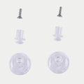 Alpinestars Pinlock Tear Off Pins Set, accesorios transparentes para casco, juego de herrajes de repuesto con pines claros, tornillos y bases redondas para viseras Supertech R10, piezas oficiales de Alpinestars