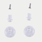 Alpinestars Pinlock Tear Off Pins Set, accesorios transparentes para casco, juego de herrajes de repuesto con pines claros, tornillos y bases redondas para viseras Supertech R10, piezas oficiales de Alpinestars