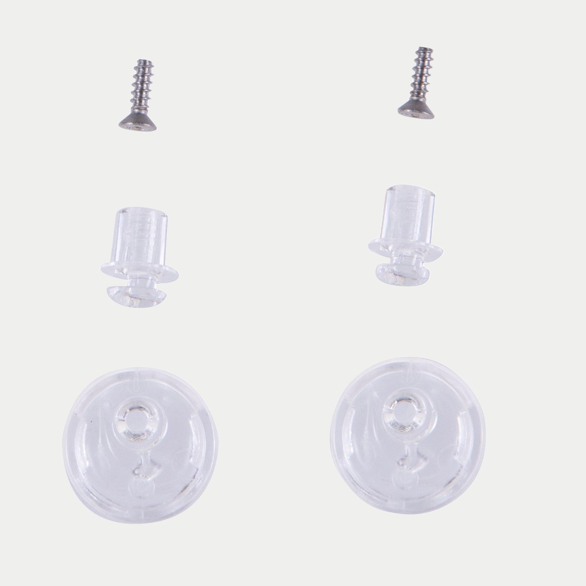 Alpinestars Pinlock Tear Off Pins Set, accesorios transparentes para casco, juego de herrajes de repuesto con pines claros, tornillos y bases redondas para viseras Supertech R10, piezas oficiales de Alpinestars