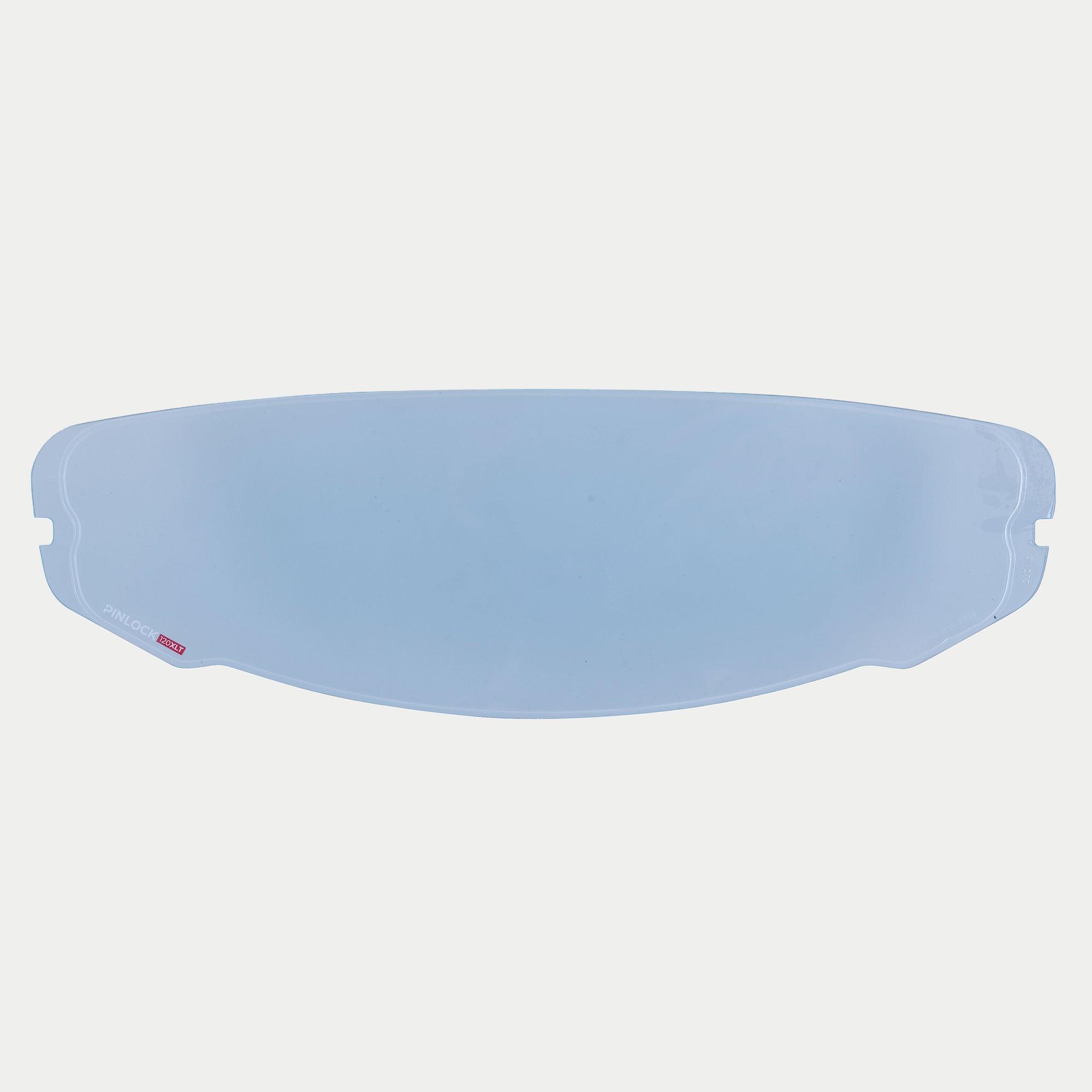 Lente Pinlock Alpinestars Supertech R10 AFHS-01, inserto de visor antivaho transparente, con el logotipo de Pinlock 120XLT en la parte inferior izquierda, pieza de repuesto oficial para cascos de moto S-R10