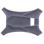 Alpinestars Supertech R10 Top Pad, accesorio para casco gris, almohadilla de repuesto para la corona, diseño acolchado geométrico con textura de tela suave, componente interior oficial del S-R10