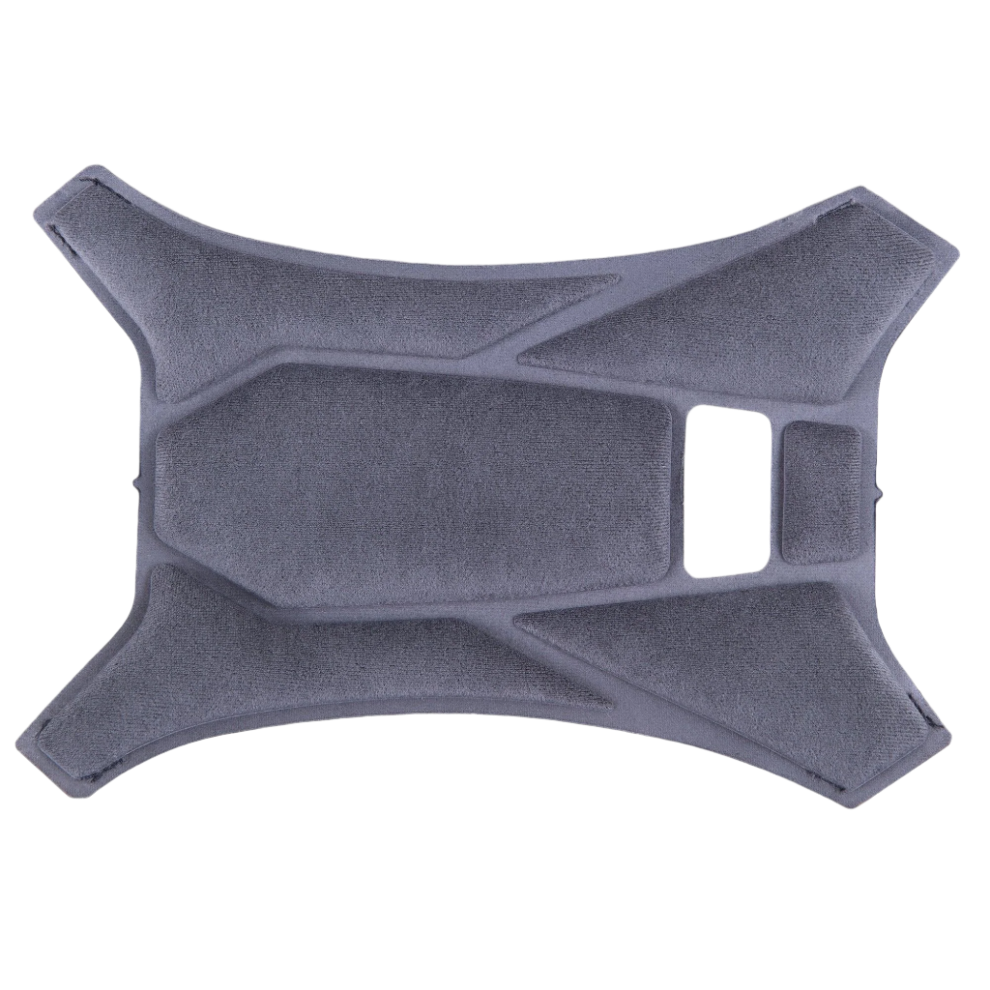 Alpinestars Supertech R10 Top Pad, accesorio para casco gris, almohadilla de repuesto para la corona, diseño acolchado geométrico con textura de tela suave, componente interior oficial del S-R10