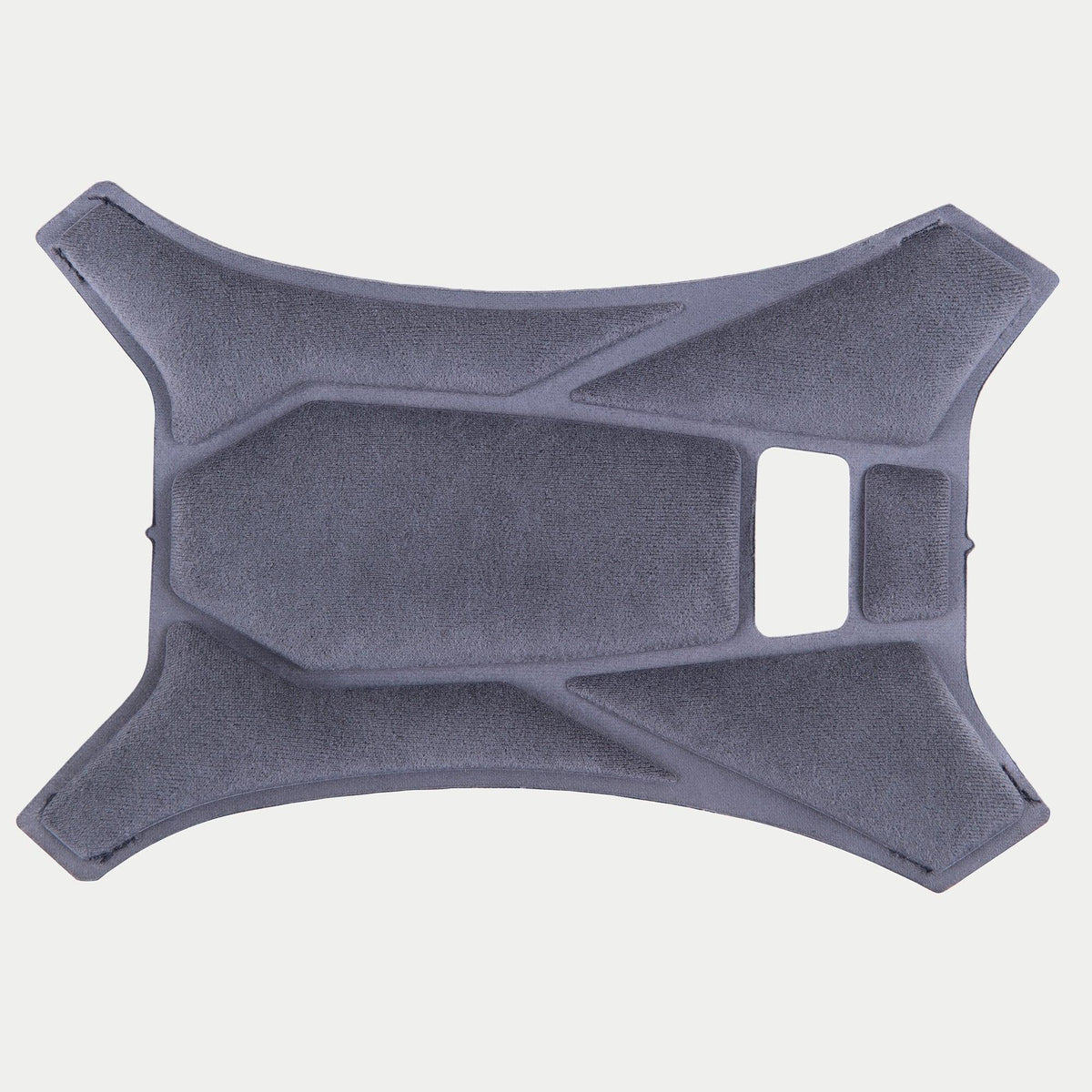 Almohadilla superior Alpinestars Supertech R10, gris, almohadilla de corona de repuesto oficial para cascos S-R10, con tejido suave con secciones acolchadas geométricas y aberturas de ventilación para comodidad interior