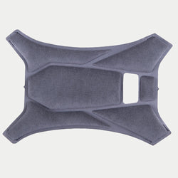 Almohadilla superior Alpinestars Supertech R10, gris, almohadilla de corona de repuesto oficial para cascos S-R10, con tejido suave con secciones acolchadas geométricas y aberturas de ventilación para comodidad interior