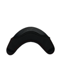 Alpinestars S-R7 Chin Curtain, motorcycle racing helmet accessory, black with red stitching and TPU construction
