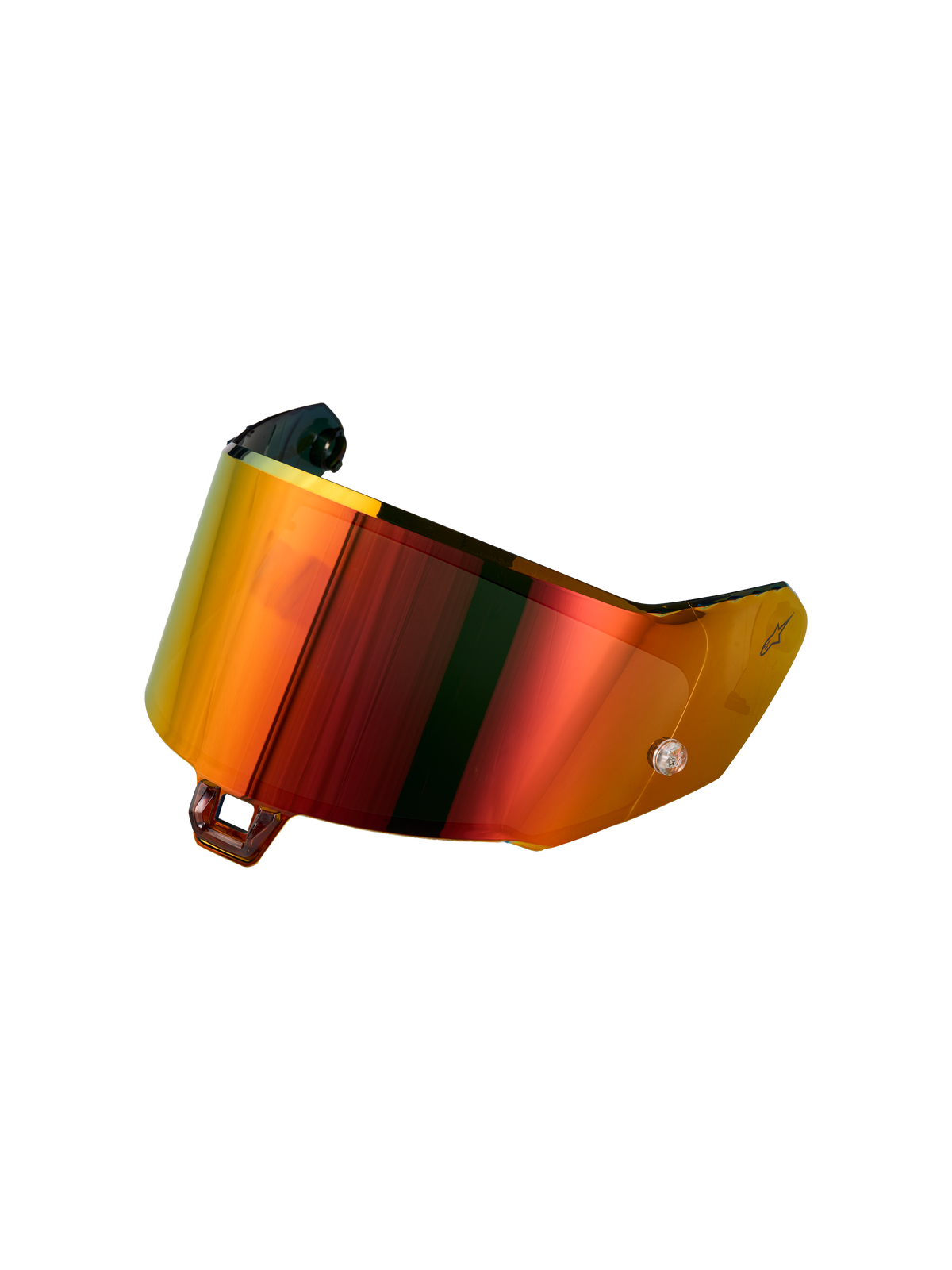 Alpinestars Absolute Vision Shield V2, visor de repuesto para casco con acabado rojo espejo, construcción sintética