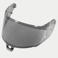 Alpinestars Pantalla Supertech R10 AFHS-01, visera de casco, ahumado claro, plástico gris semitransparente, diseño curvado aerodinámico con puntos de montaje laterales y lengüeta central, pieza de repuesto para casco de competición S-R10