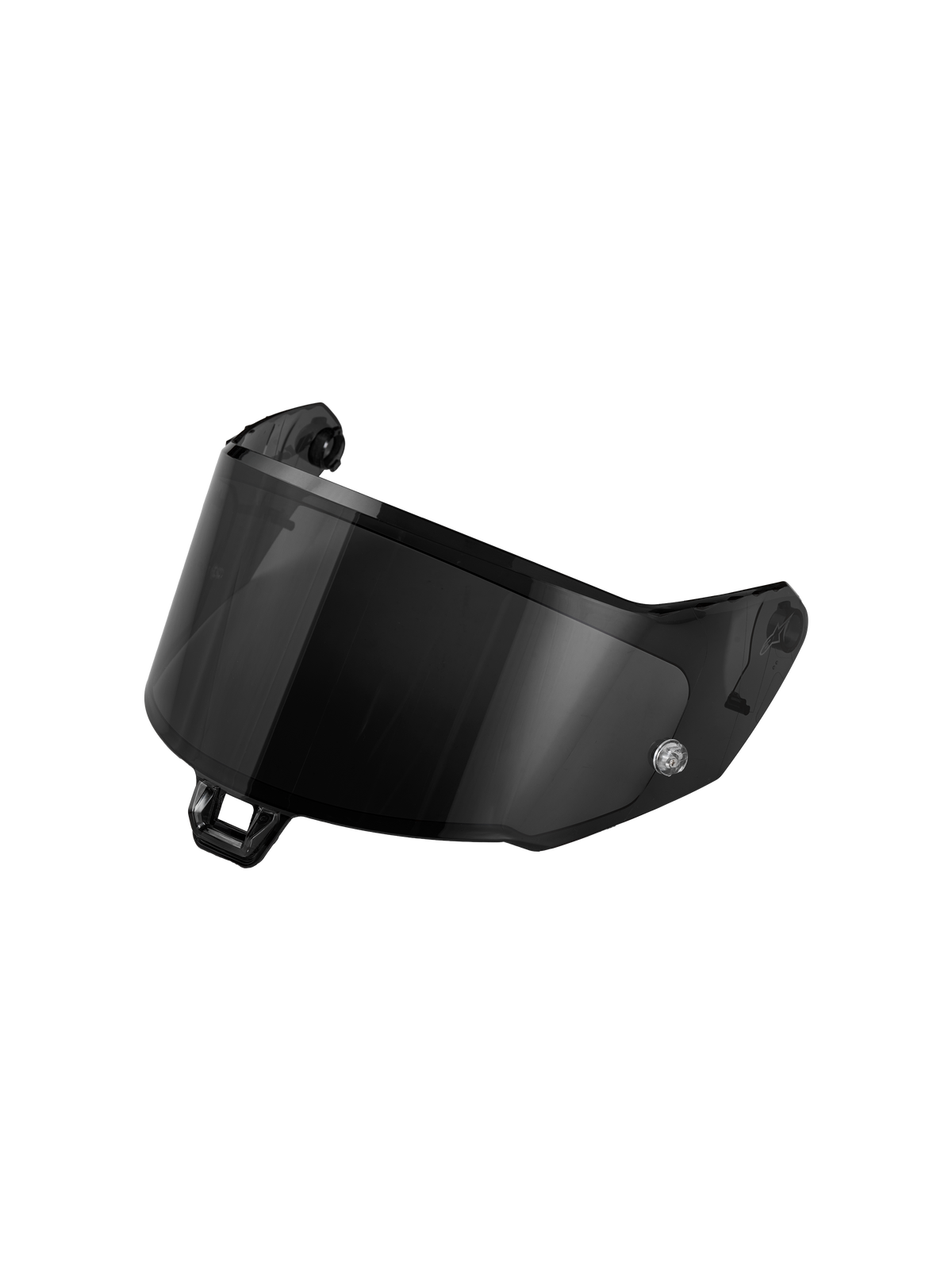 Alpinestars S 02 1 R Dark Smoke, visera de casco de moto con tinte ahumado oscuro, construcción de policarbonato, para uso en circuito