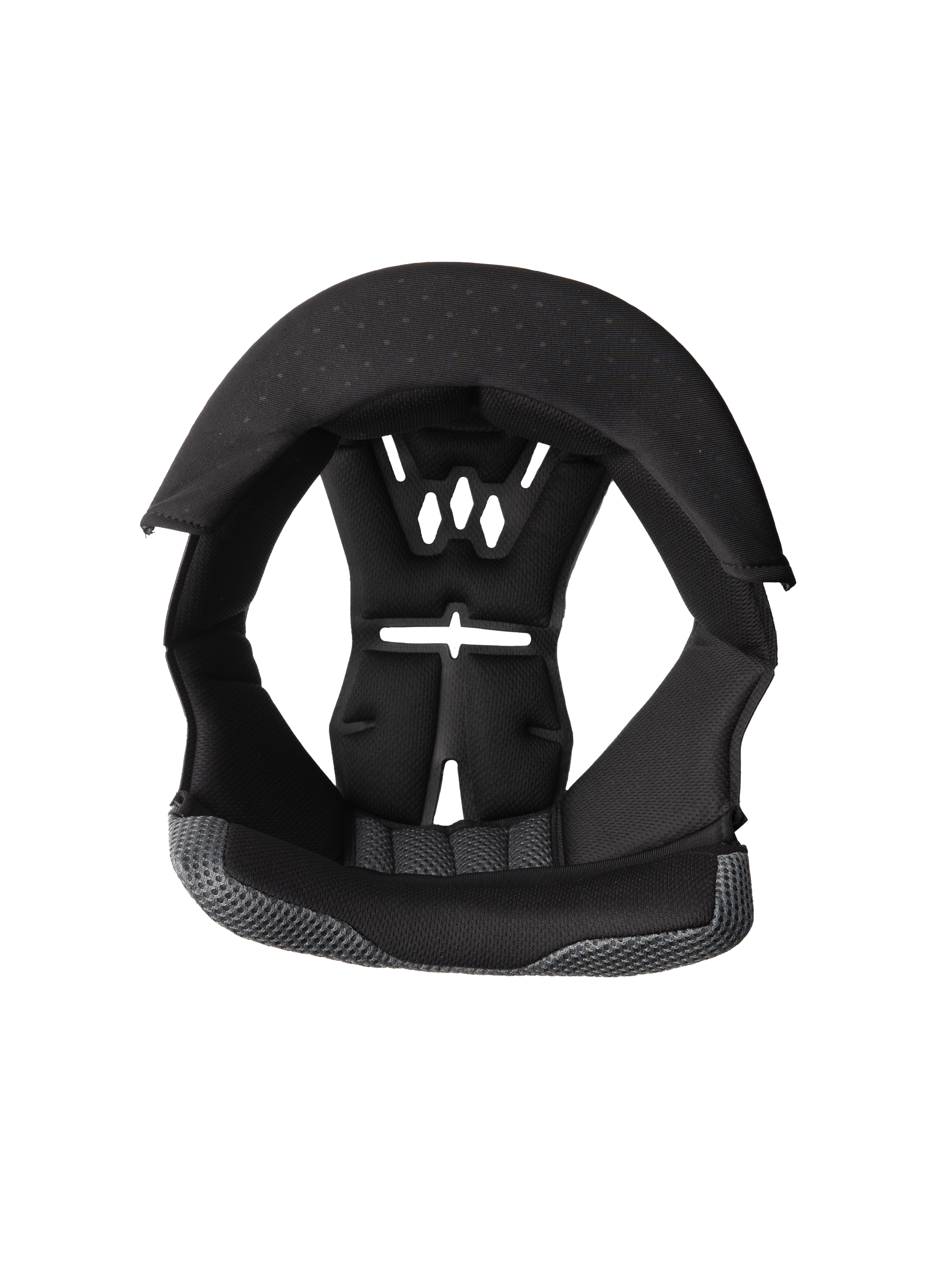 Alpinestars S-M3 Crown Pad, forro de repuesto para casco de motocicleta, negro y gris, diseño de ventilación perforado, acolchado de espuma con tejido de malla, amortiguación interna ergonómica para comodidad y protección