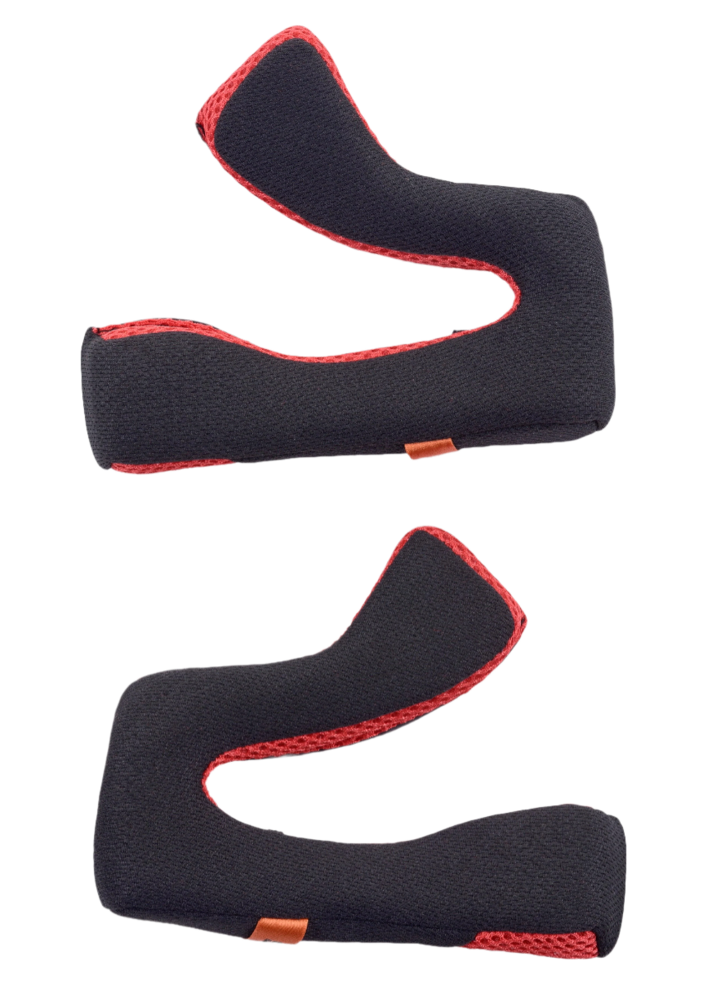 Alpinestars S-M5 Cheek Pads Replacement, accesorio para casco, negro y rojo, juego de dos almohadillas interiores ergonómicas, construcción de malla transpirable con ribete rojo, diseñado para el confort y ajuste del casco de motocross