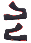 Alpinestars S-M5 Cheek Pads Replacement, accesorio para casco, negro y rojo, juego de dos almohadillas interiores ergonómicas, construcción de malla transpirable con ribete rojo, diseñado para el confort y ajuste del casco de motocross