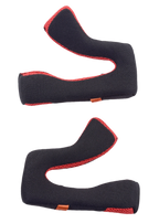 Alpinestars S-M5 Cheek Pads Replacement, accesorio para casco, negro y rojo, juego de dos almohadillas interiores ergonómicas, construcción de malla transpirable con ribete rojo, diseñado para el confort y ajuste del casco de motocross