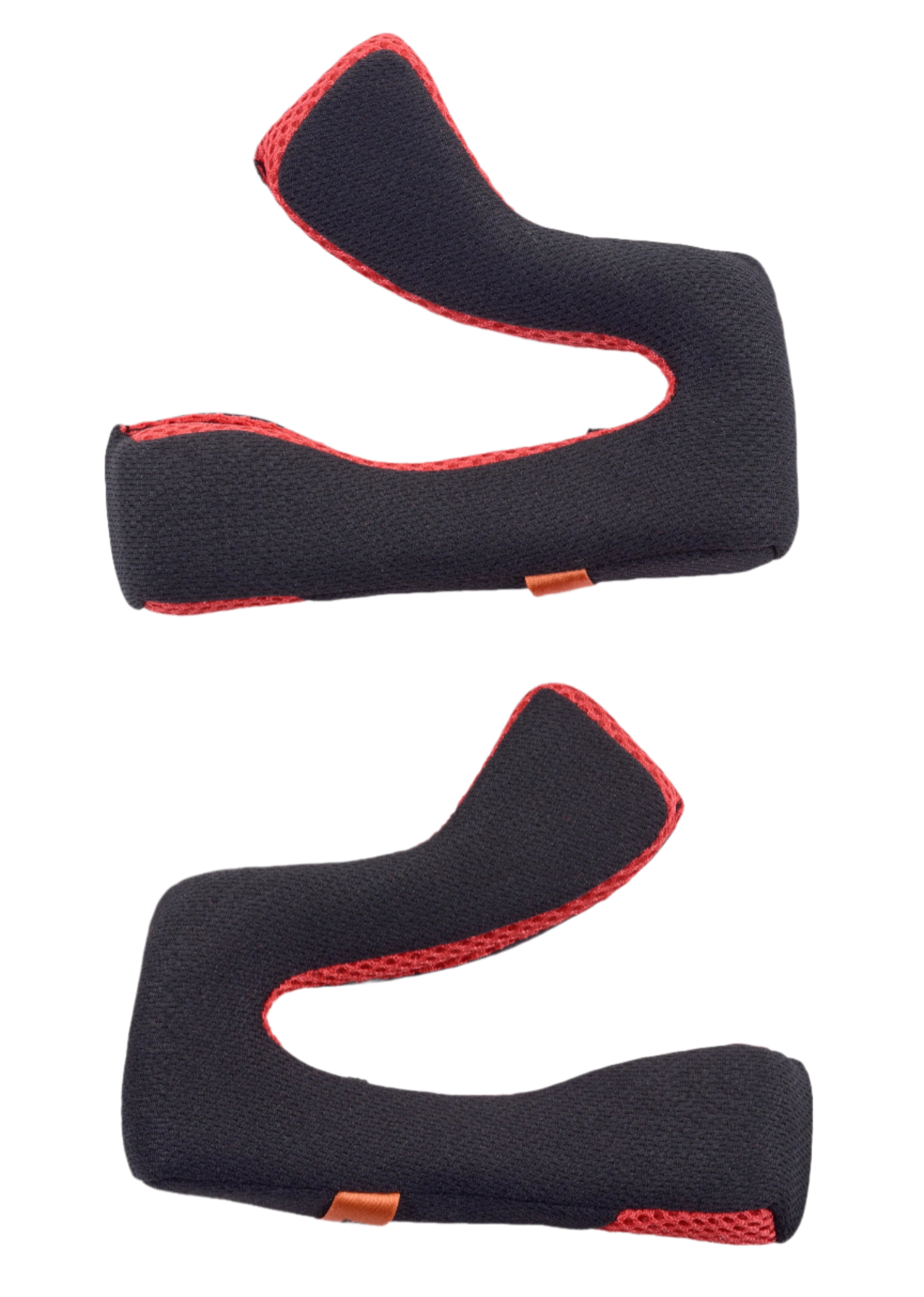 Alpinestars S-M5 Cheek Pads Replacement, accesorio para casco, negro y rojo, juego de dos almohadillas interiores ergonómicas, construcción de malla transpirable con ribete rojo, diseñado para el confort y ajuste del casco de motocross