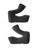 Alpinestars S-M3 Cheek Pad Set +5MM, almohadillas de repuesto para casco de motocross, tejido texturizado negro con bordes de malla gris, diseño ergonómico contorneado, material que absorbe la humedad para mayor comodidad y un ajuste seguro